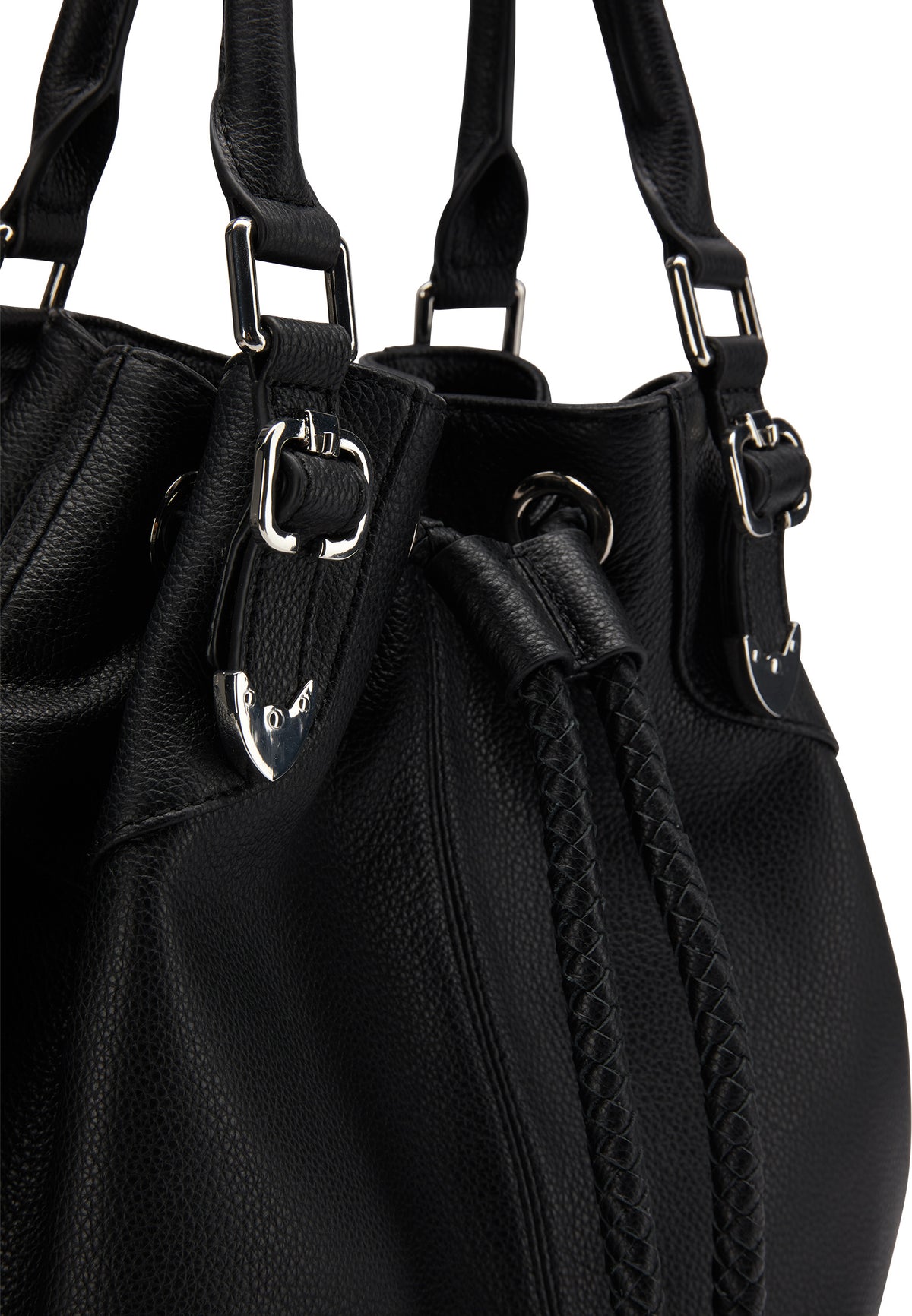 DreiMaster Vintage Damen Leder Henkeltasche