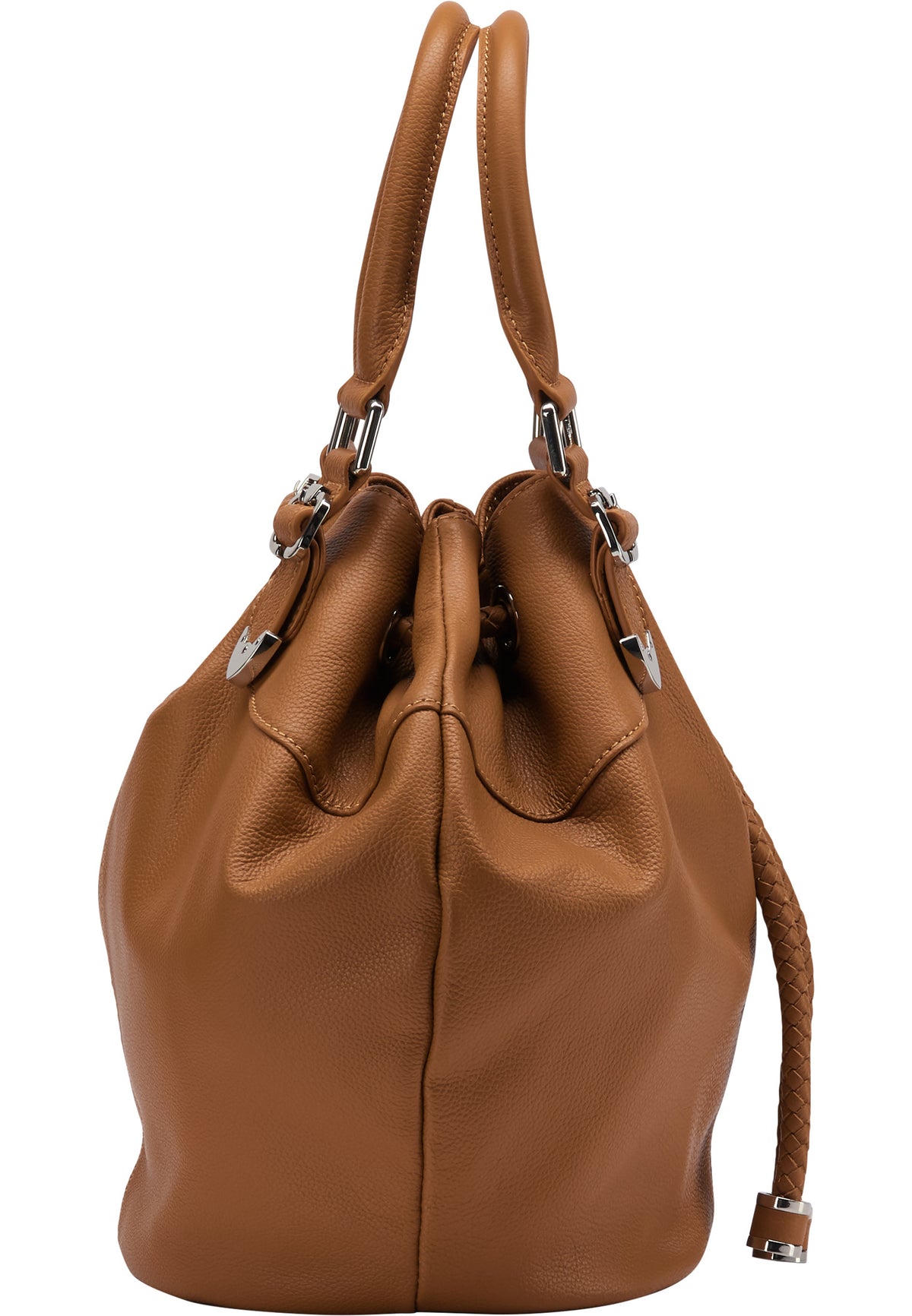 DreiMaster Vintage Damen Leder Henkeltasche