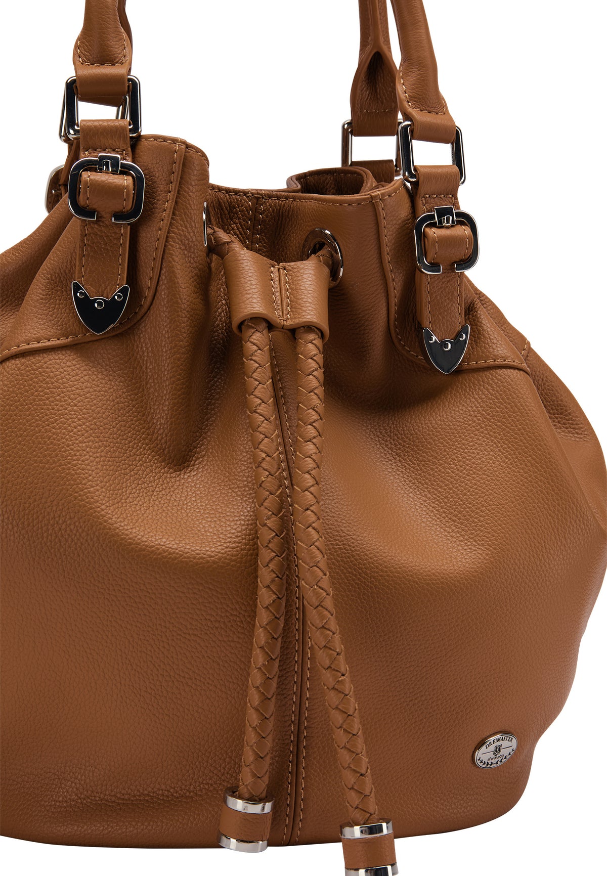DreiMaster Vintage Damen Leder Henkeltasche