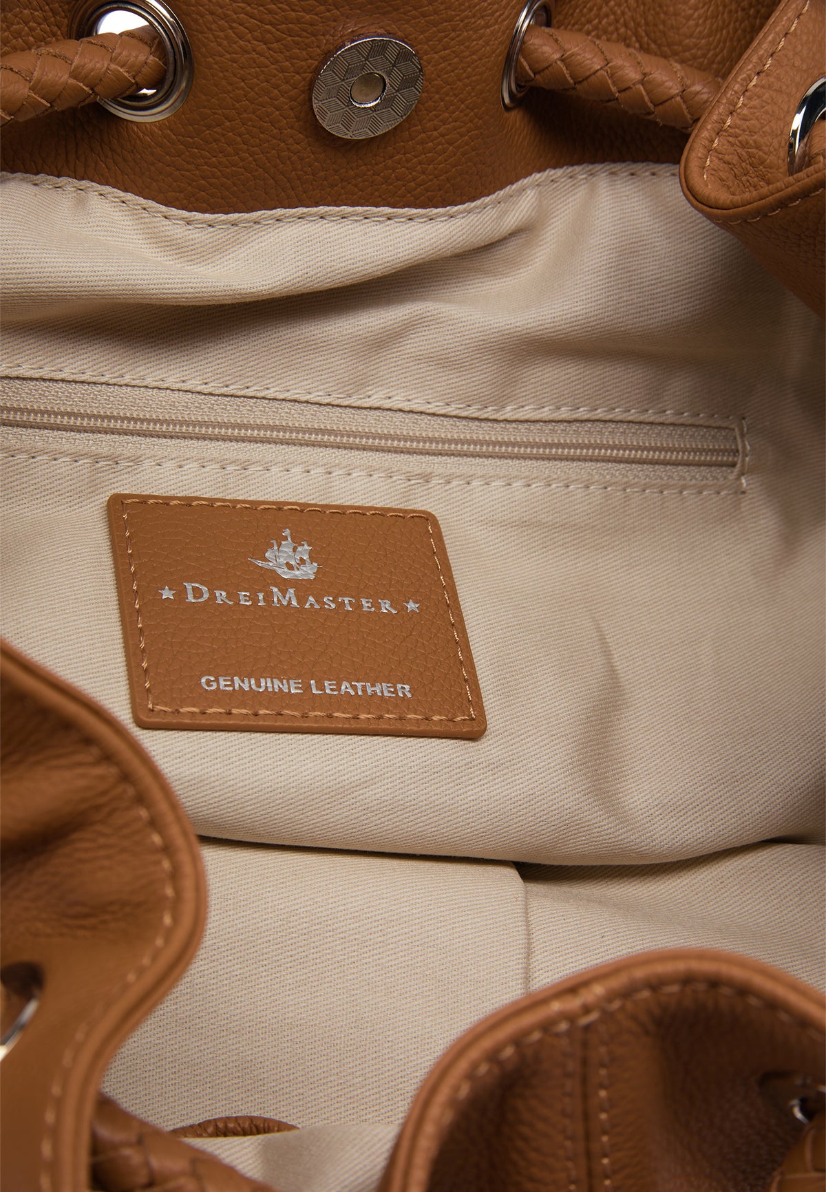 DreiMaster Vintage Damen Leder Henkeltasche