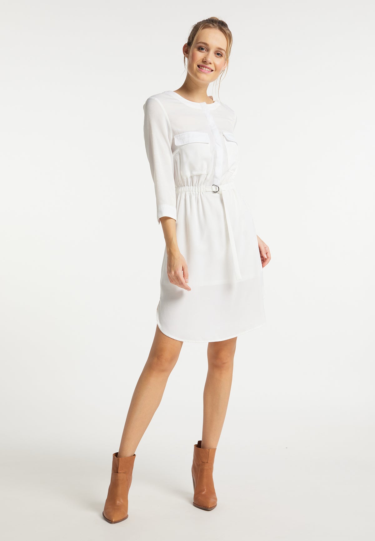 DreiMaster Vintage Damen-Hemdblusenkleid