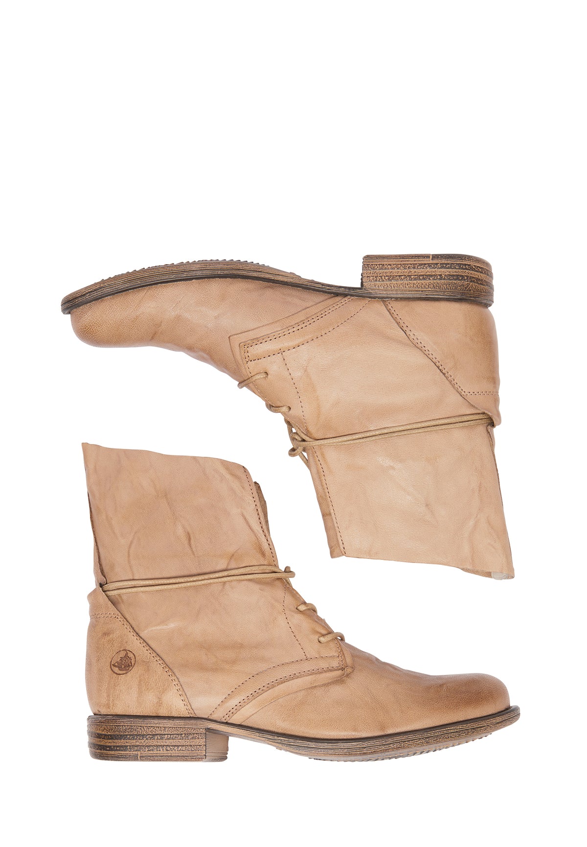 DreiMaster Vintage Damen Weiche Lederstiefeletten