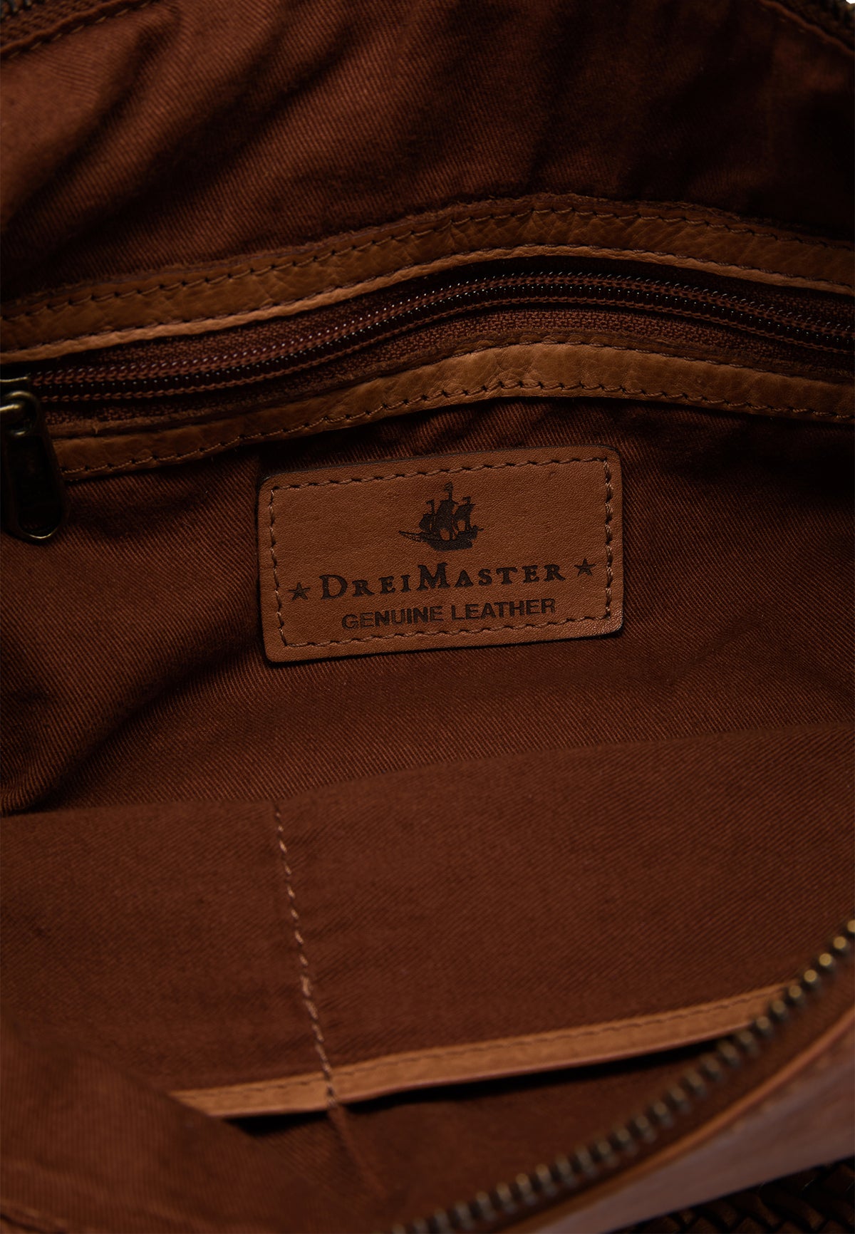 DreiMaster Vintage Damen Lederhandtasche