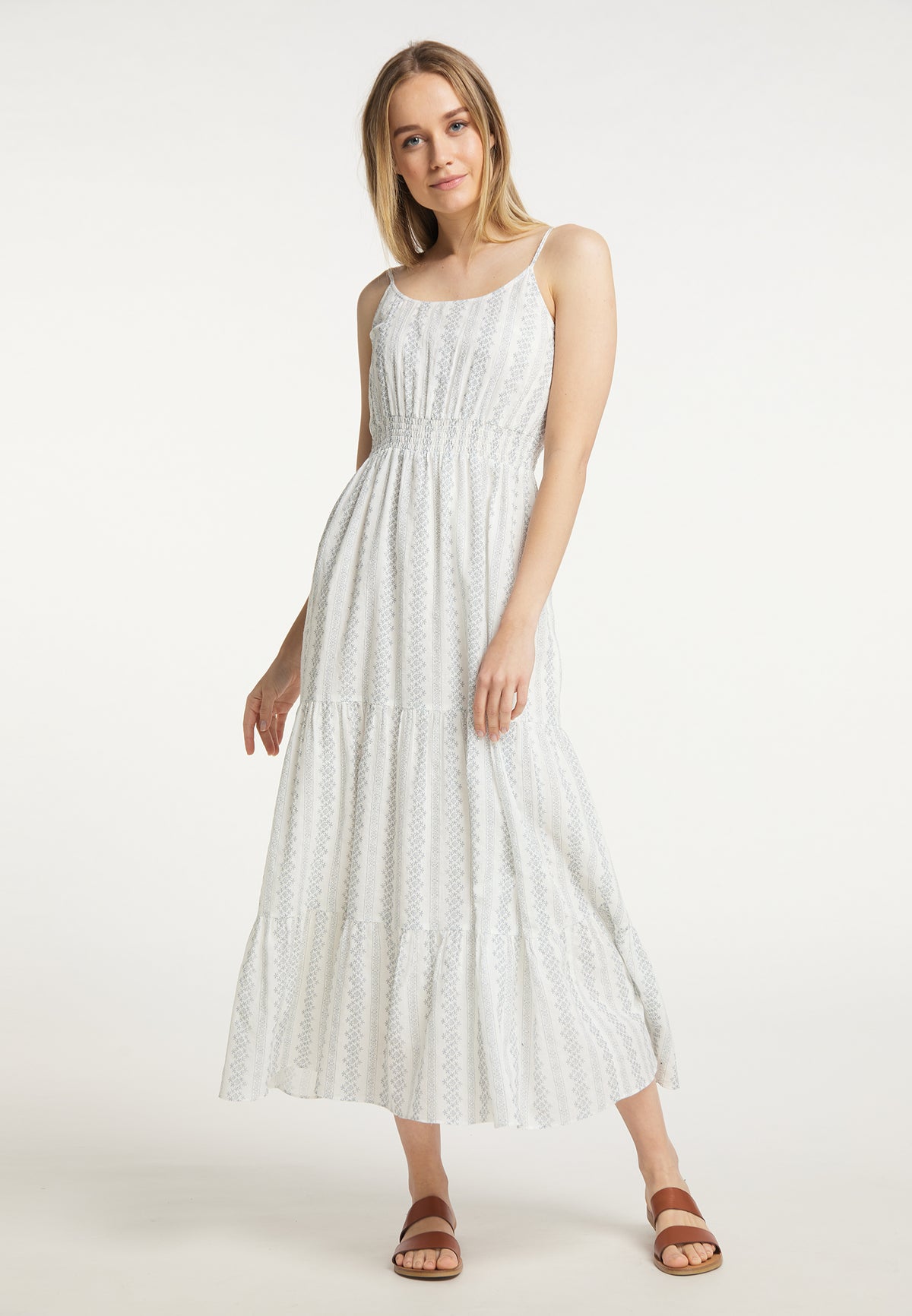 DreiMaster Vintage Damen-Maxikleid