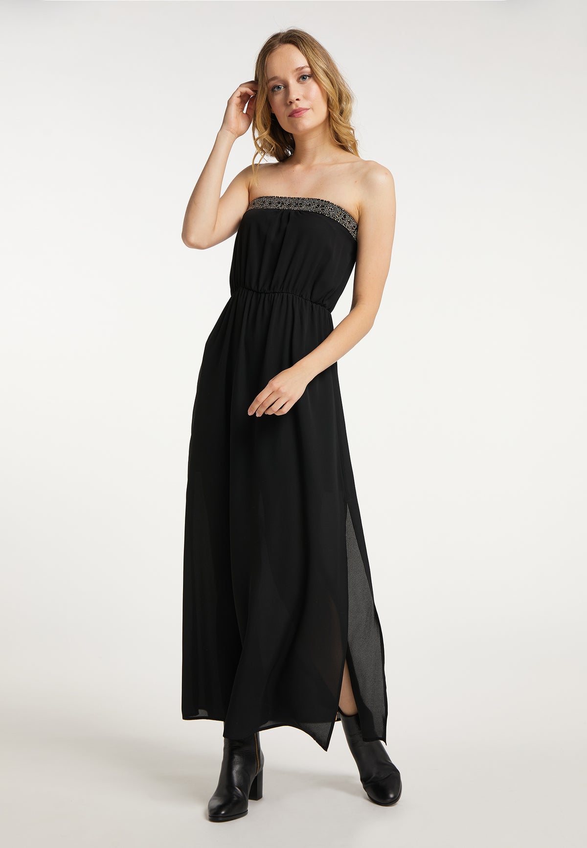DreiMaster Vintage Damen-Maxikleid