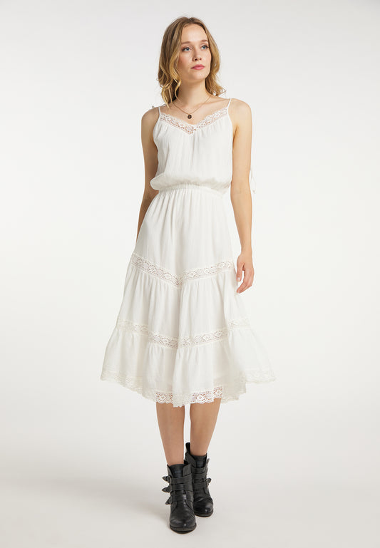 DreiMaster Vintage Damen-Maxikleid