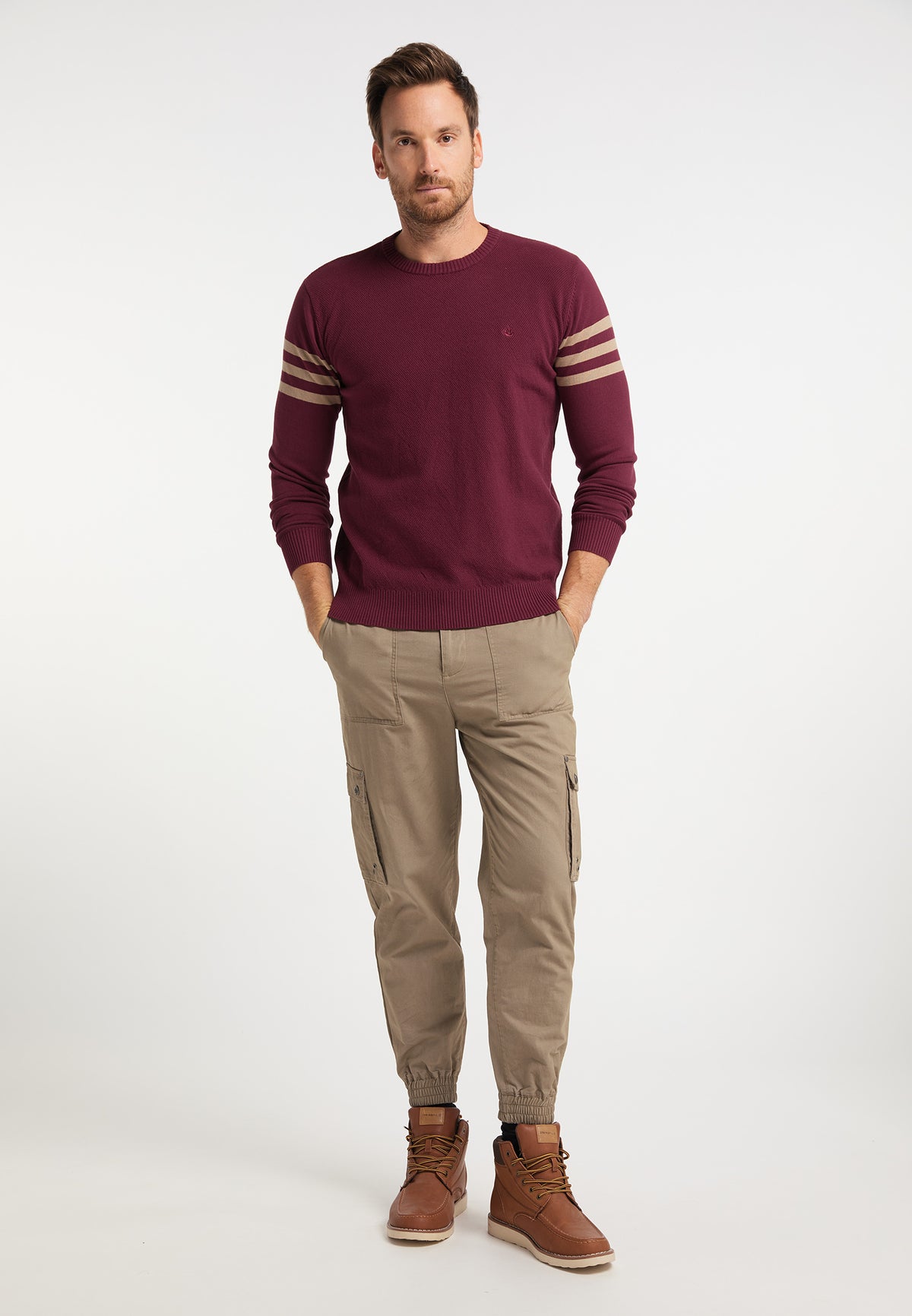 DreiMaster Vintage Mężczyźni dzianinowy sweter
