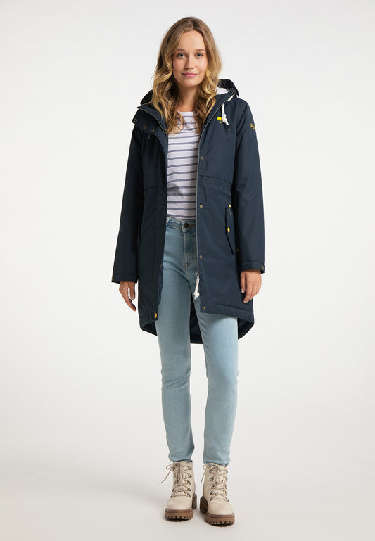 Schmuddelwedda Damen-Wintermantel mit Magic-Print