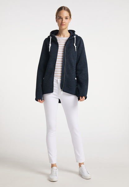 DreiMaster Maritim Damen Strick-Fleecejacke