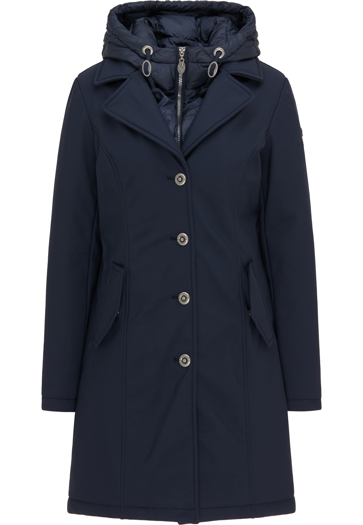 DreiMaster Klassik Women's Wattierter Twill-Mantel