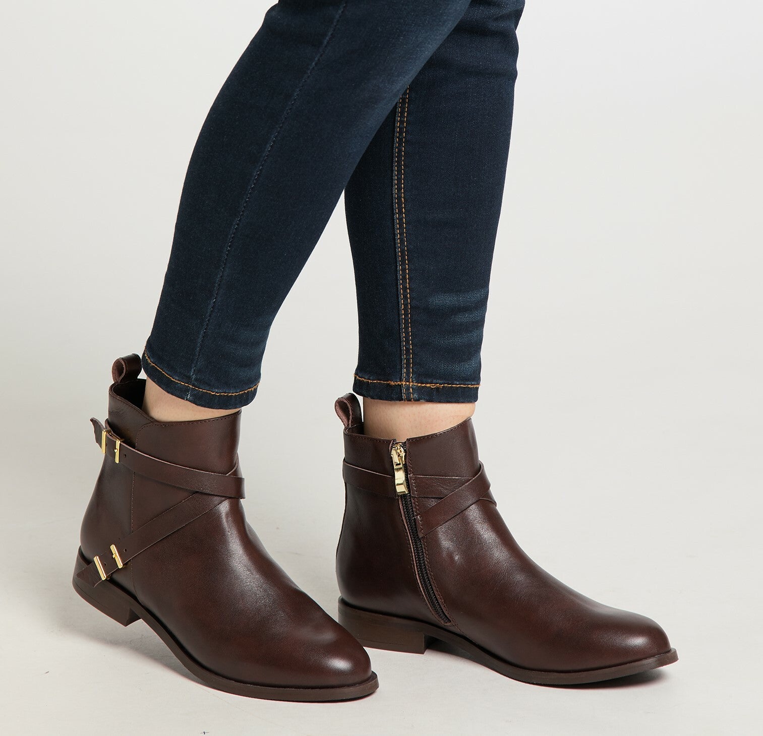 Leder Stiefelette