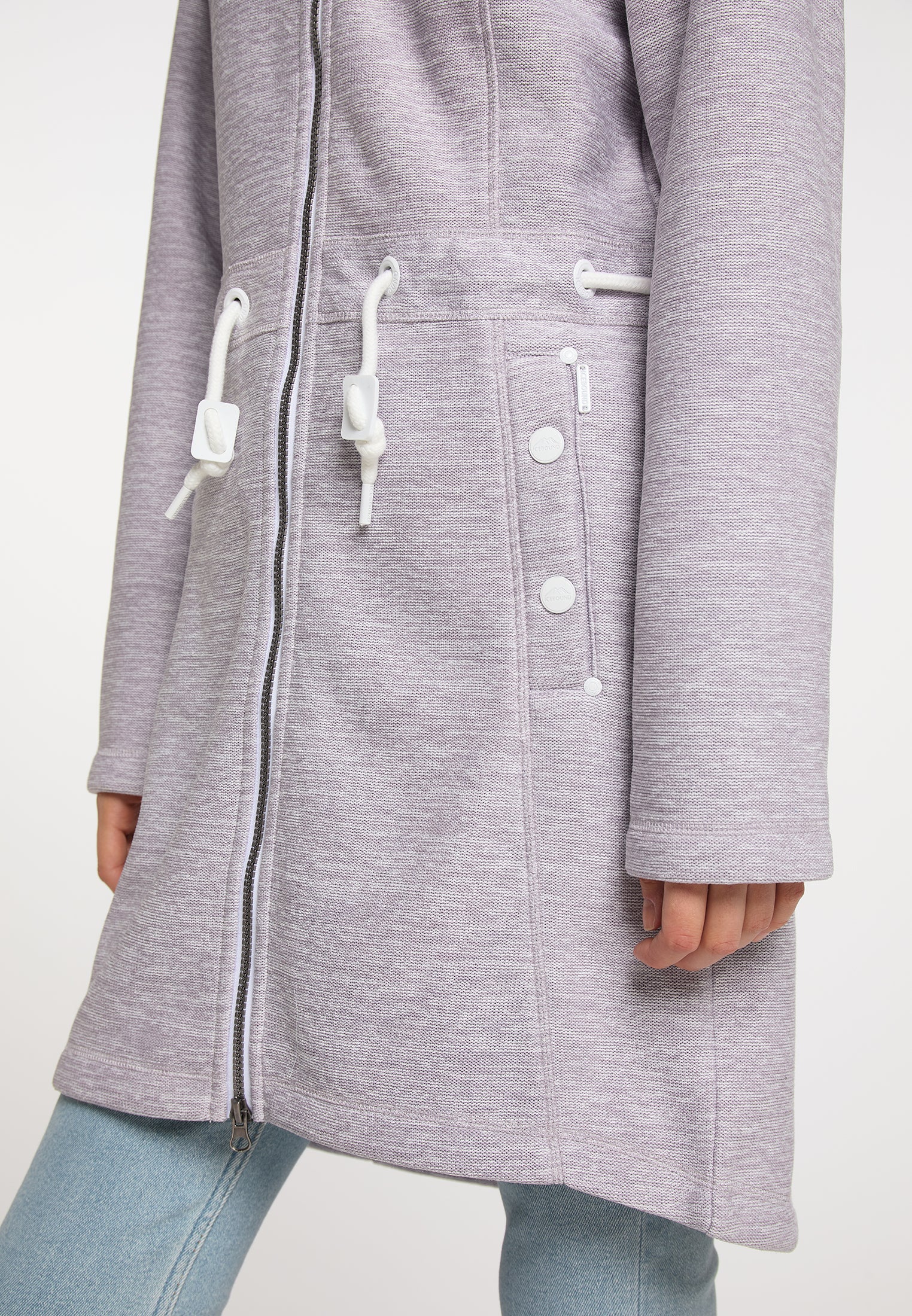 ICEBOUND damski dzianinowy płaszcz polarowy