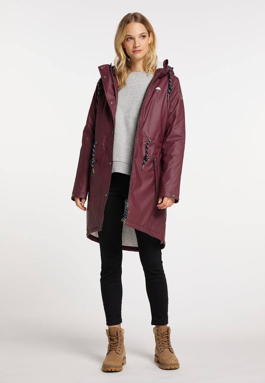 Schmuddelwedda Damen wattierter Regenmantel