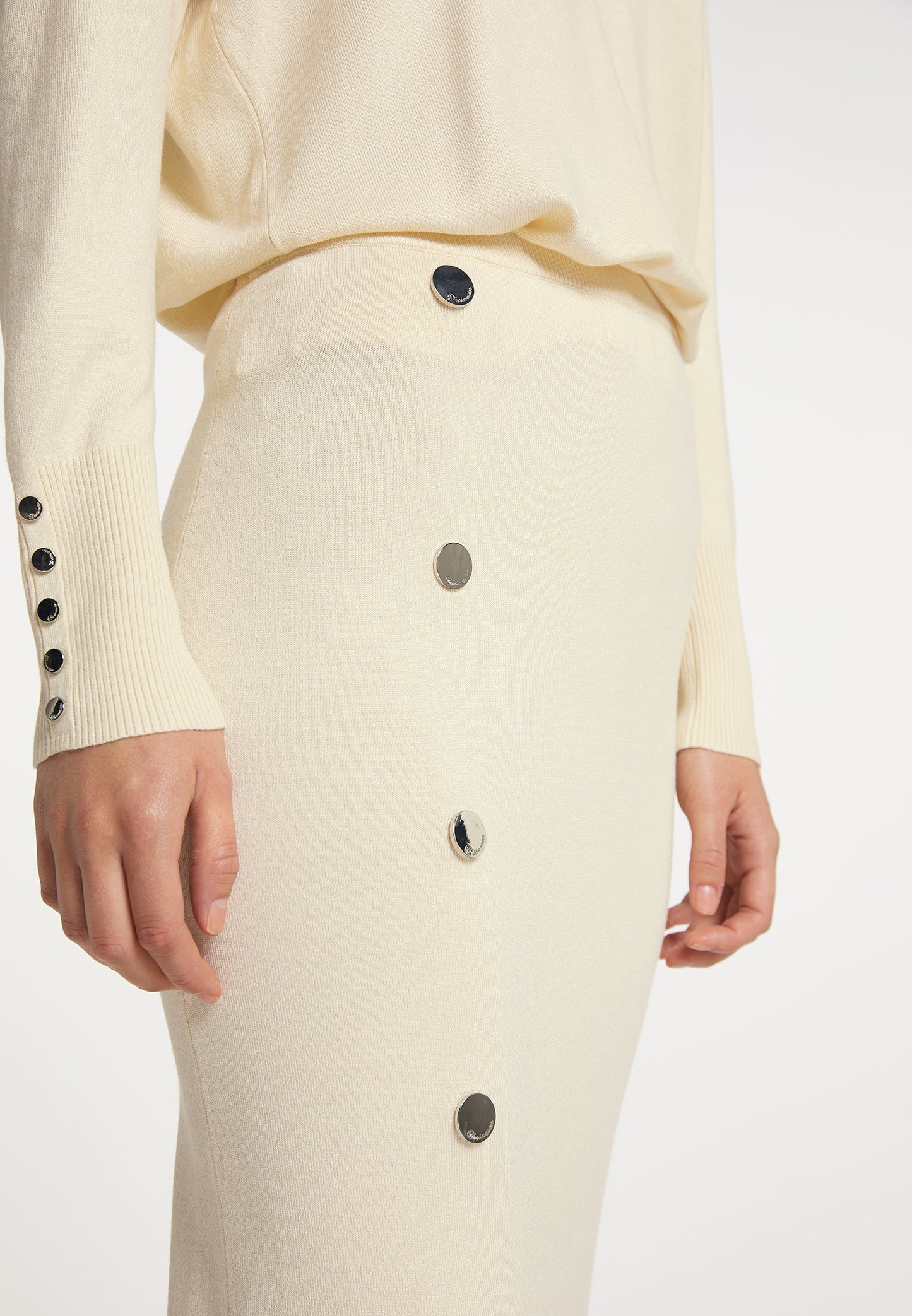 DreiMaster Klassik damska dzianinowa spódnica