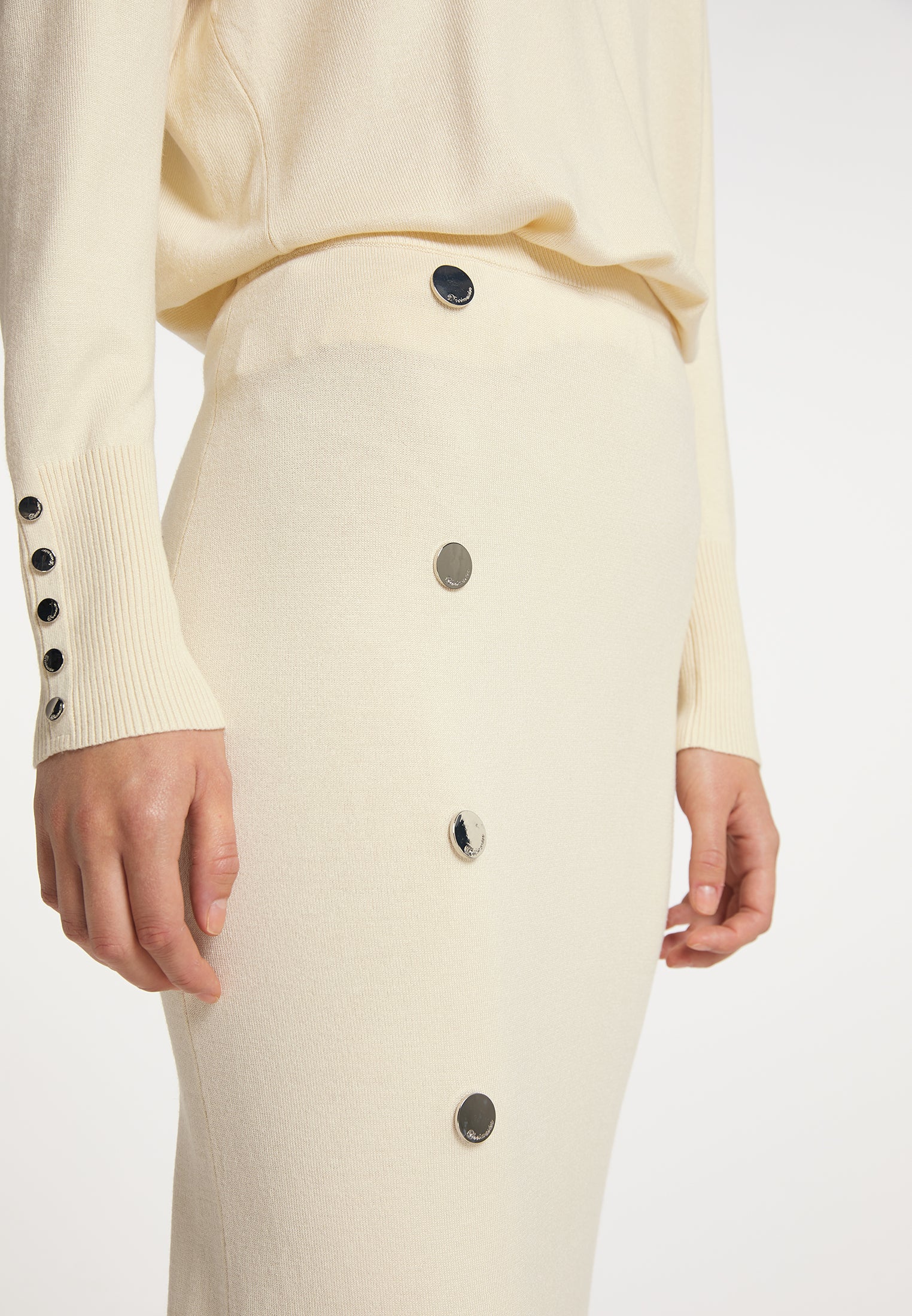 DreiMaster Klassik damska dzianinowa spódnica