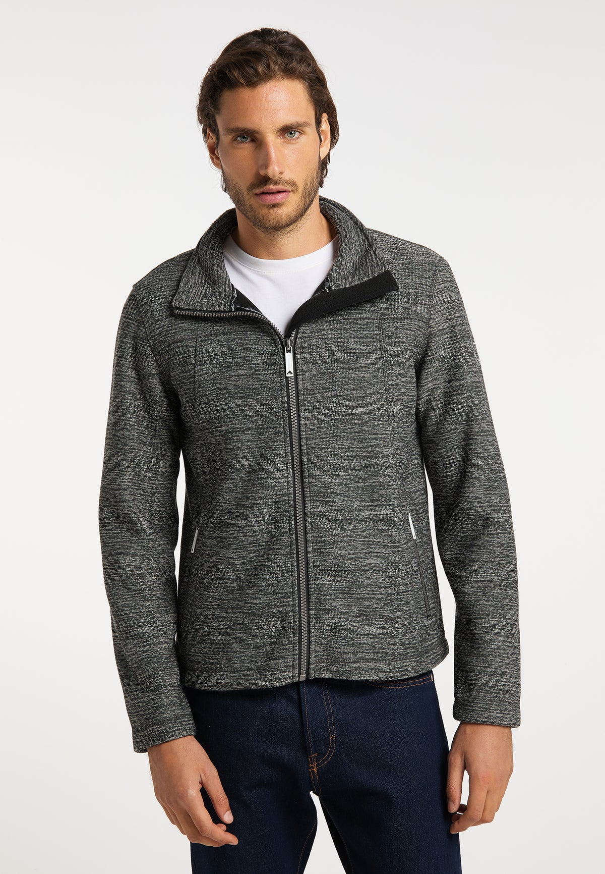 DreiMaster Maritim Herren-Strickfleecejacke