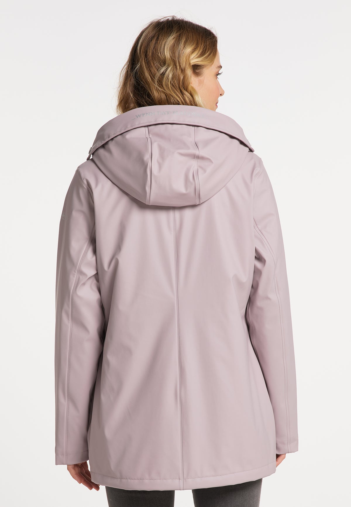 Schmuddelwedda Damen-Regenjacke mit Teddyfutter