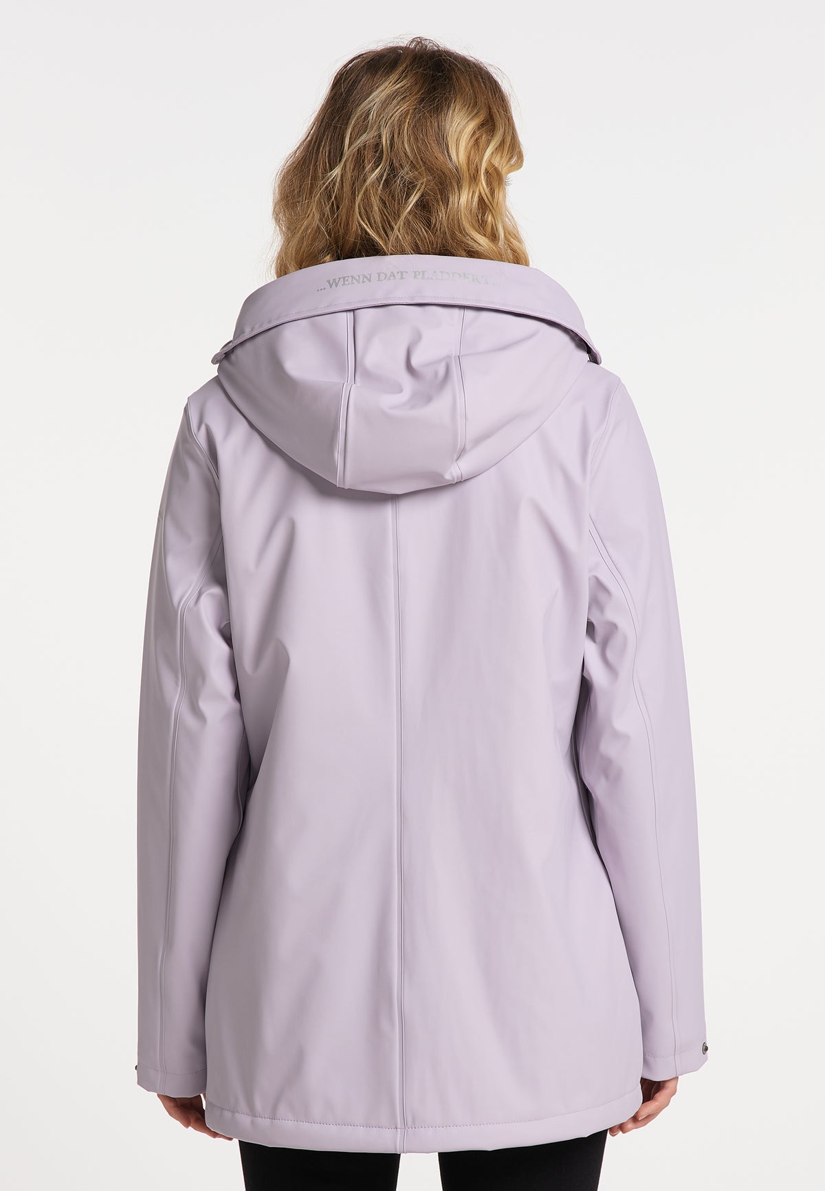 Schmuddelwedda Damen-Regenjacke mit Teddyfutter