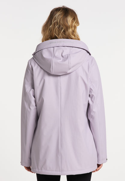 Schmuddelwedda Damen-Regenjacke mit Teddyfutter