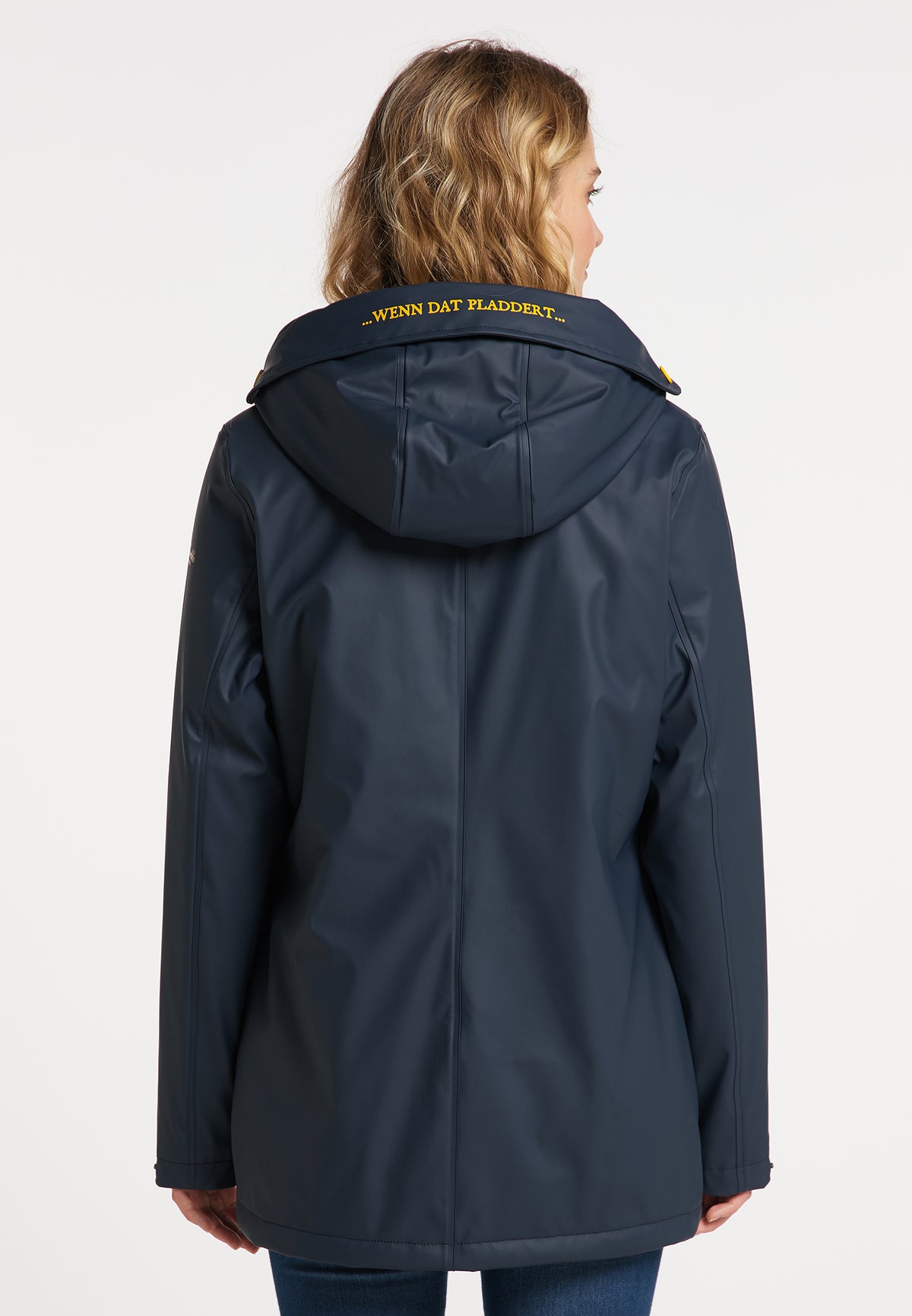 Schmuddelwedda Damen-Regenjacke mit Teddyfutter
