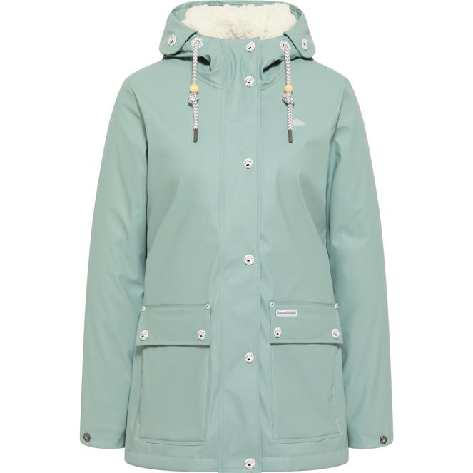 Schmuddelwedda Damen-Regenjacke mit Teddyfutter