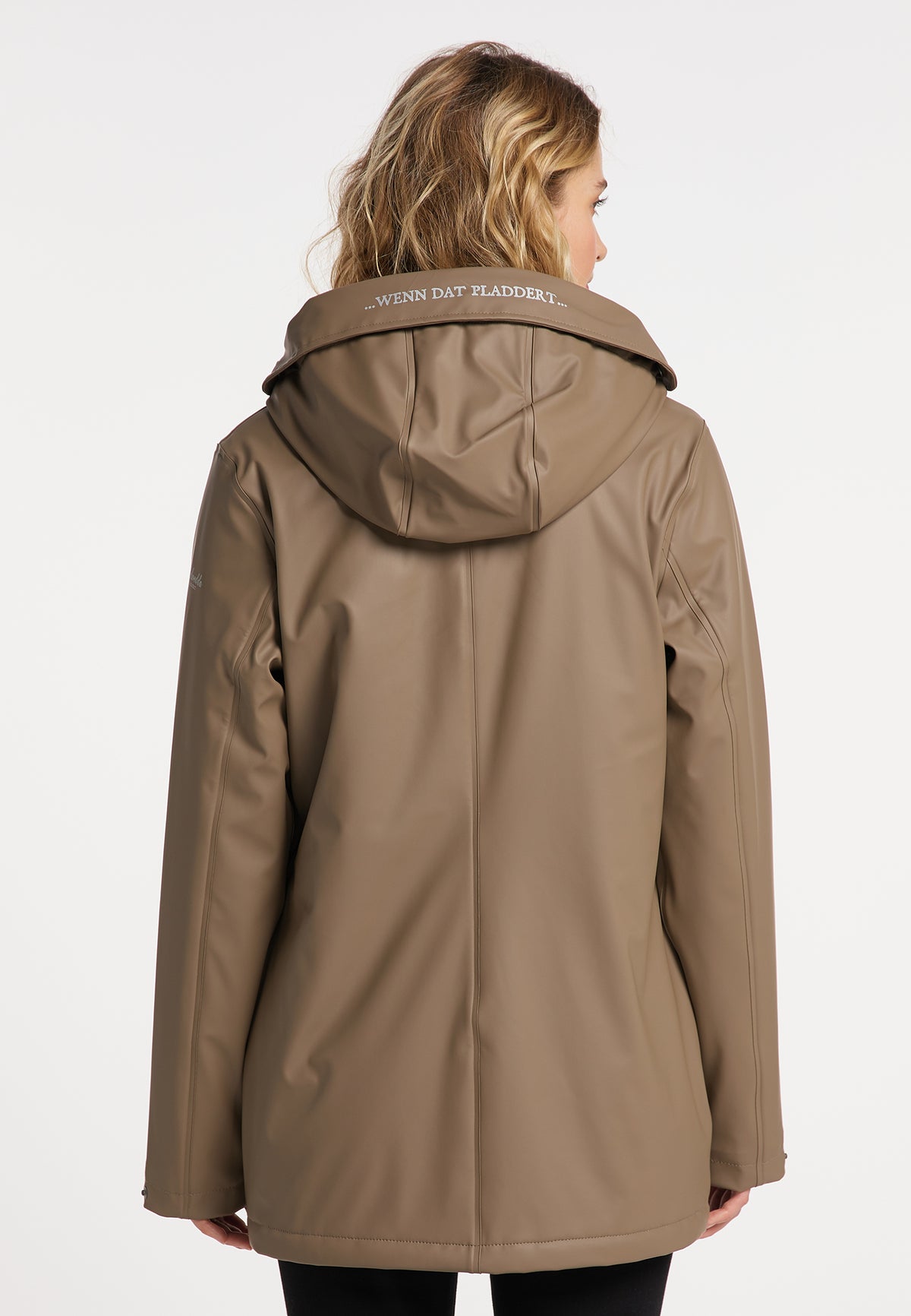 Schmuddelwedda Damen-Regenjacke mit Teddyfutter