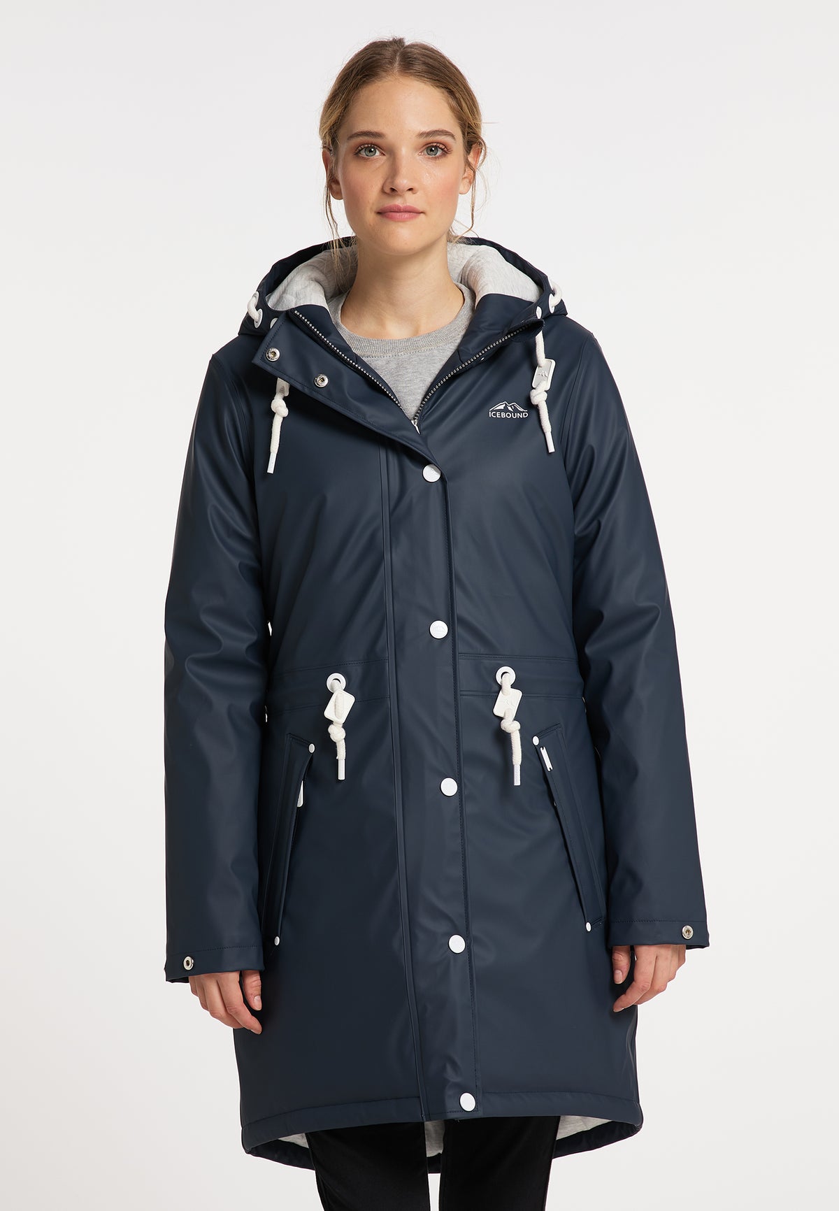 ICEBOUND Women's Wattierter Regenmantel