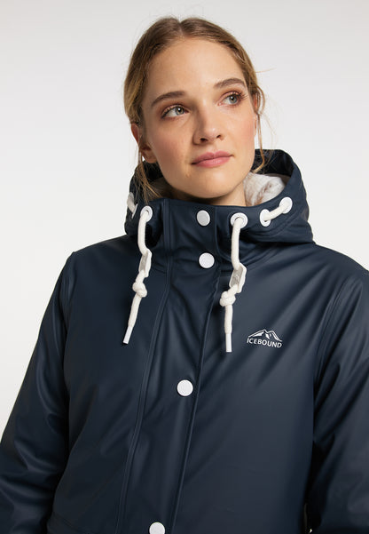 ICEBOUND Women's Wattierter Regenmantel