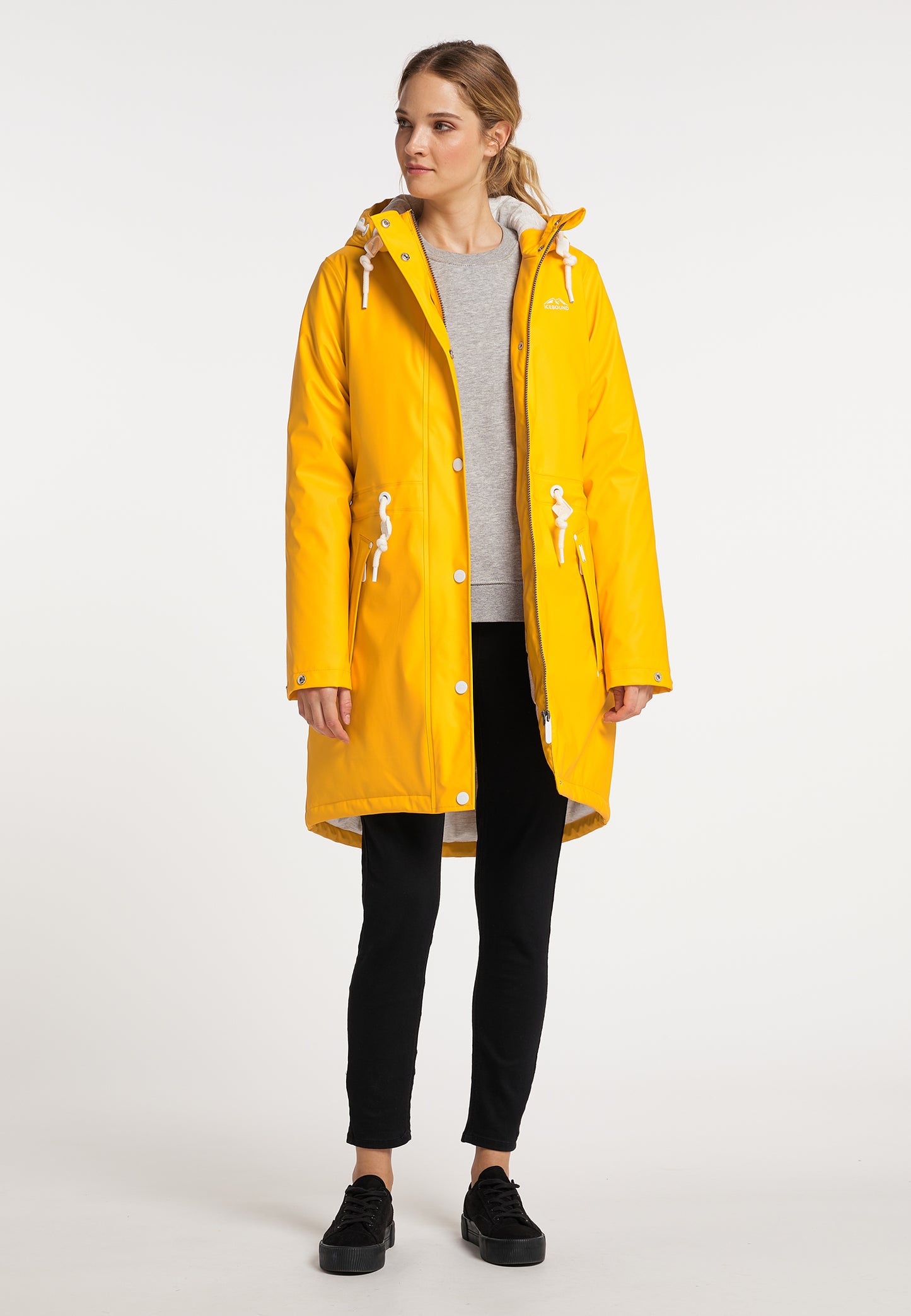 Wattierter Regenmantel