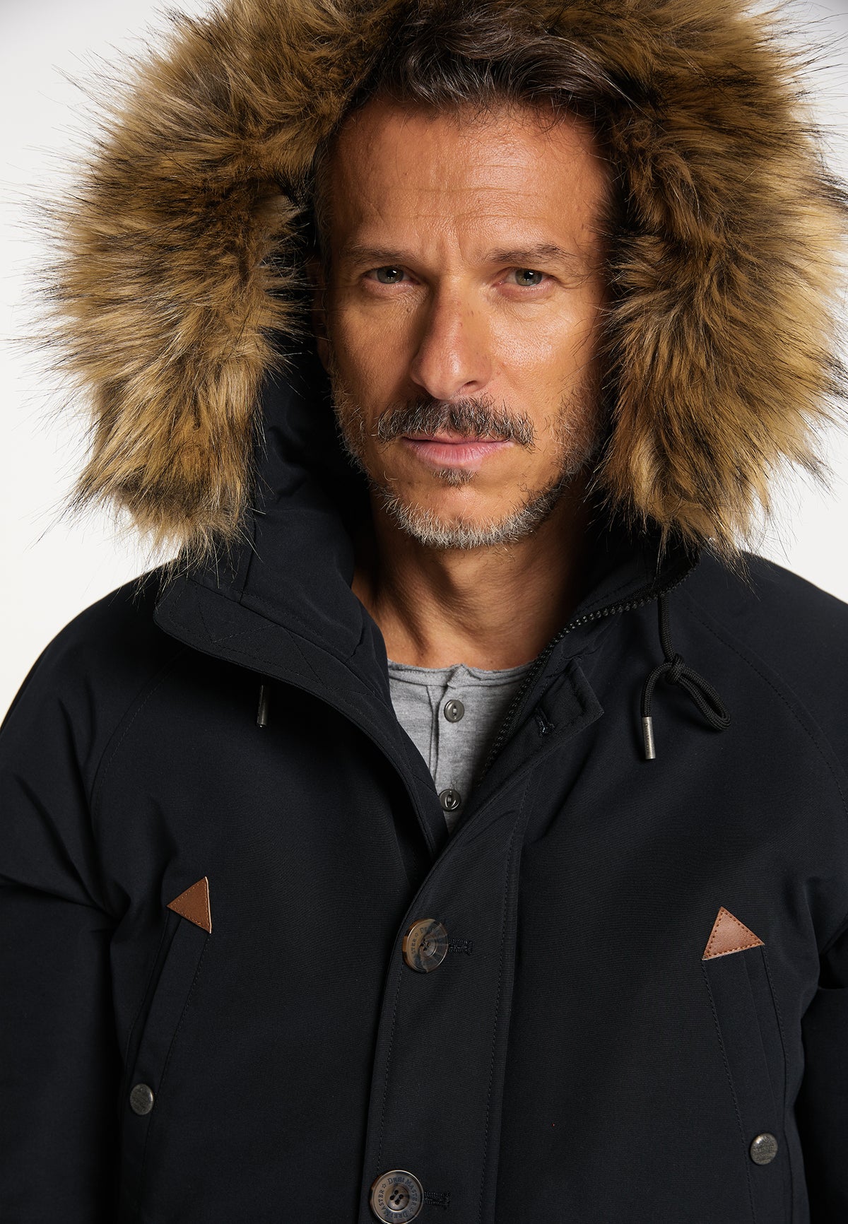DreiMaster Vintage Men's Wattierte Winterjacke