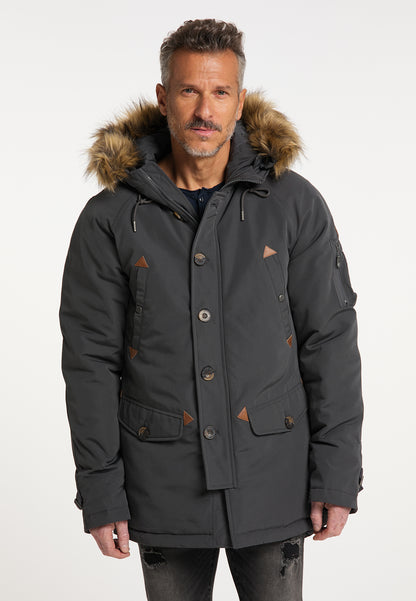 DreiMaster Vintage Men's Wattierte Winterjacke