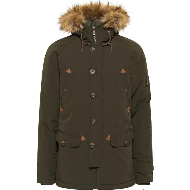 DreiMaster Vintage Men's Wattierte Winterjacke