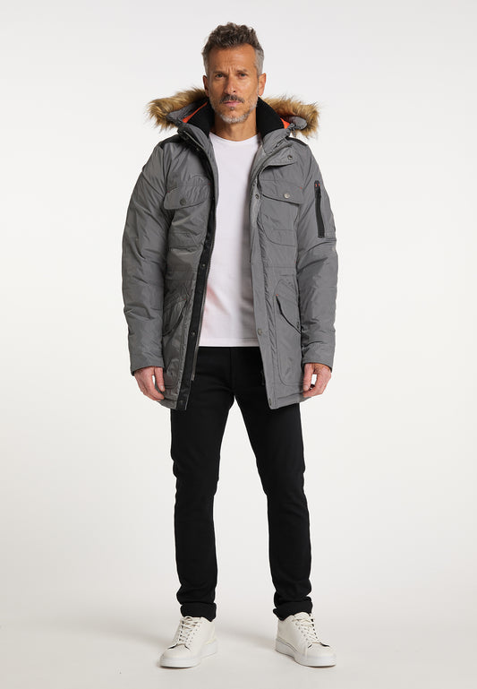 DreiMaster Maritim Herren Wattierter Winterparka
