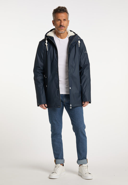 DreiMaster Maritim Men's Regenjacke mit Teddyfutter