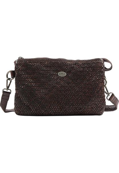 DreiMaster Vintage Damen-Umhängetasche aus Leder
