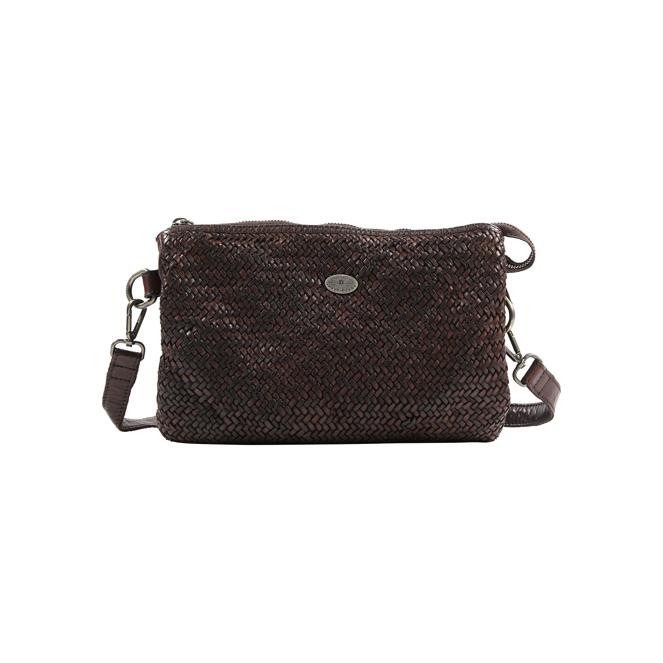 DreiMaster Vintage Damen-Umhängetasche aus Leder