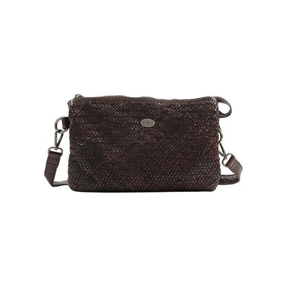 DreiMaster Vintage Damen-Umhängetasche aus Leder