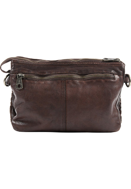DreiMaster Vintage Damen-Umhängetasche aus Leder
