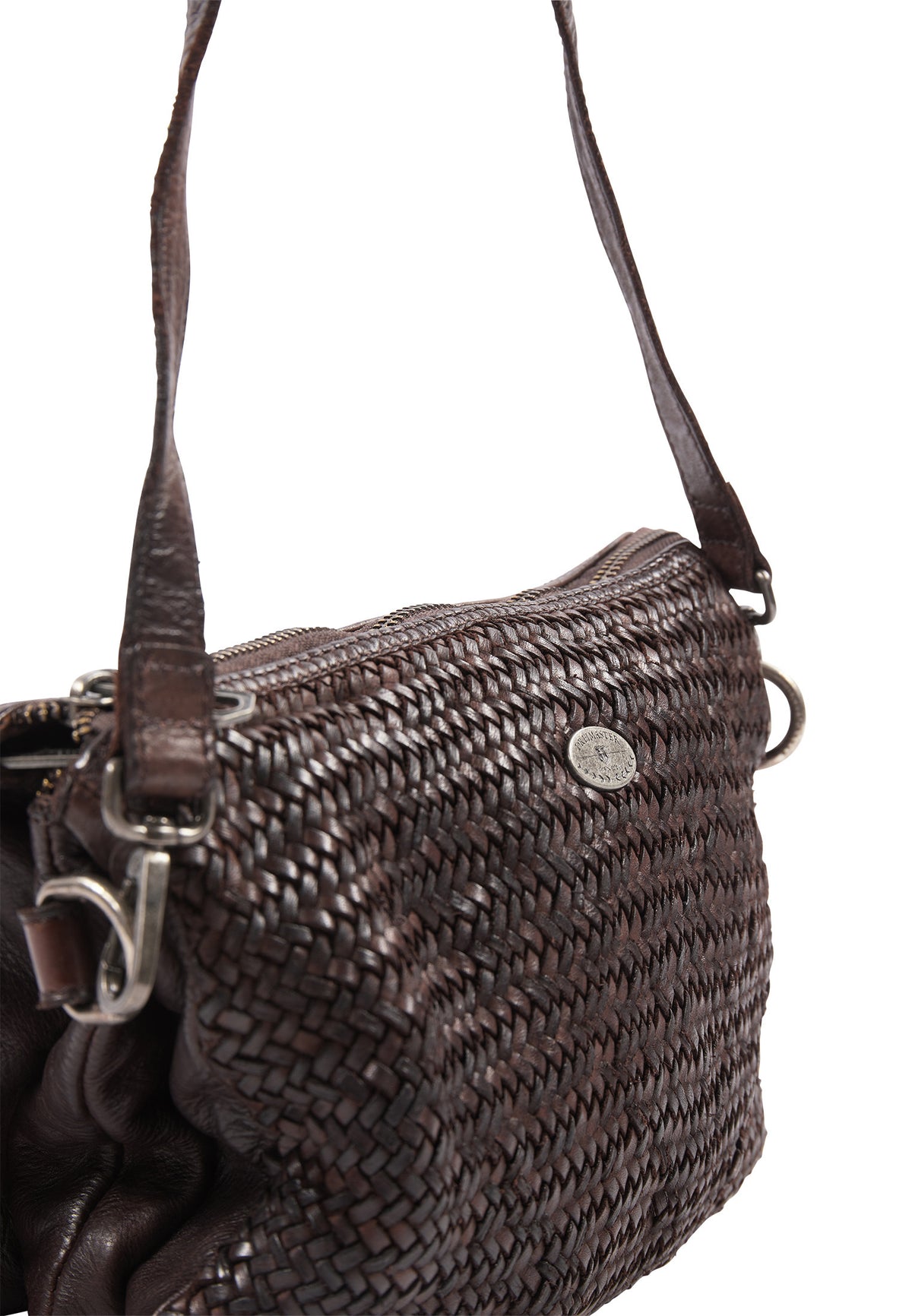 DreiMaster Vintage Damen-Umhängetasche aus Leder