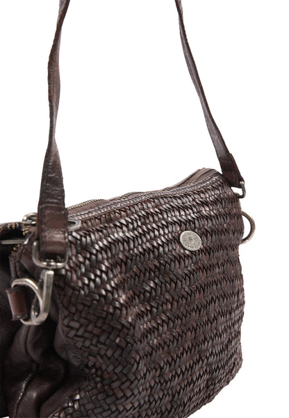 DreiMaster Vintage Damen-Umhängetasche aus Leder
