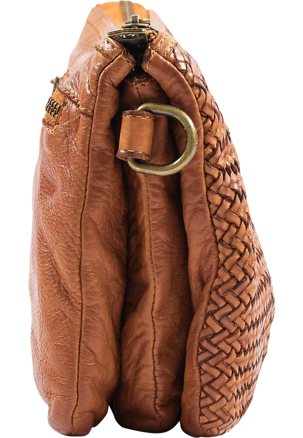 DreiMaster Vintage Damen-Umhängetasche aus Leder