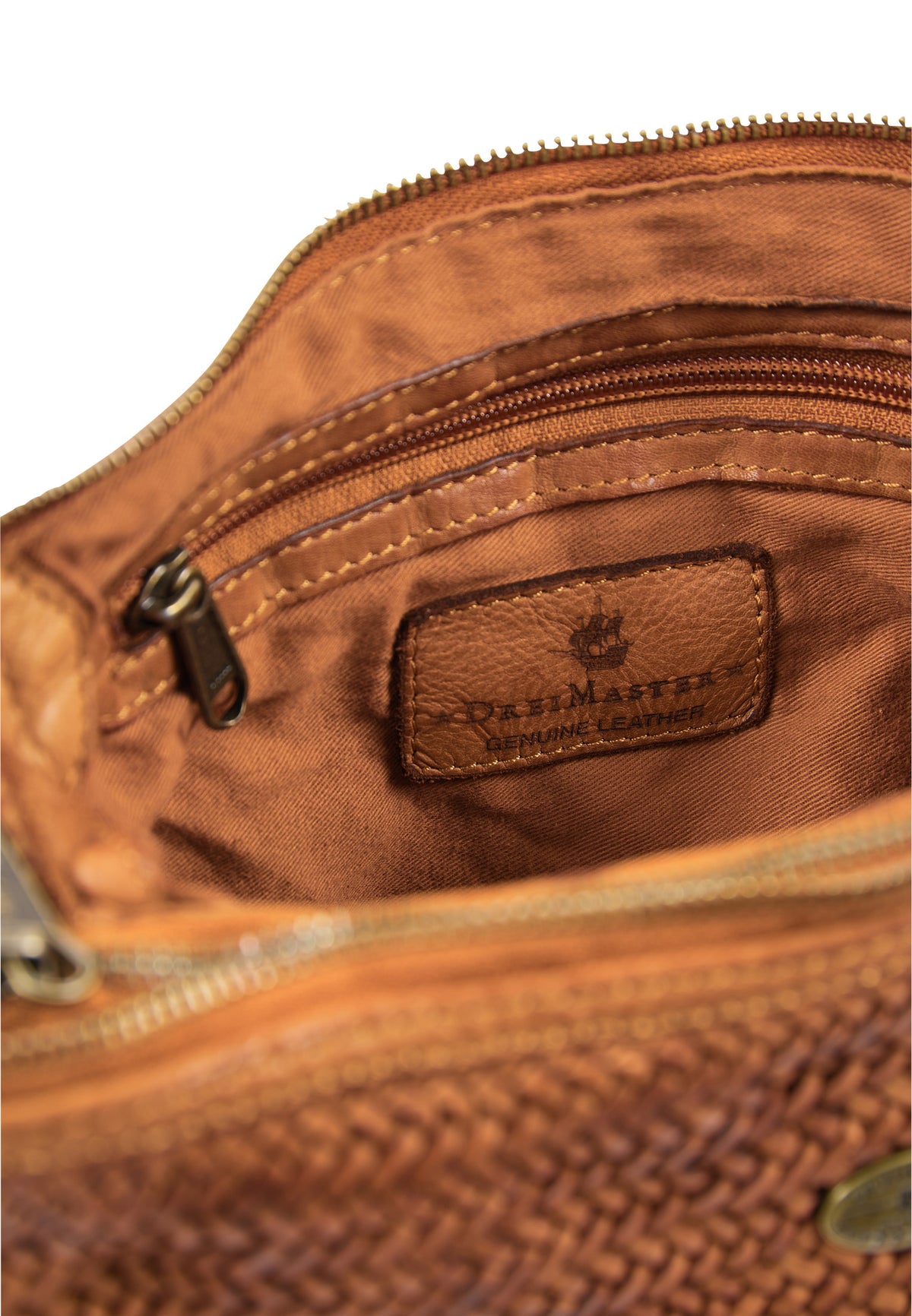 DreiMaster Vintage Damen-Umhängetasche aus Leder