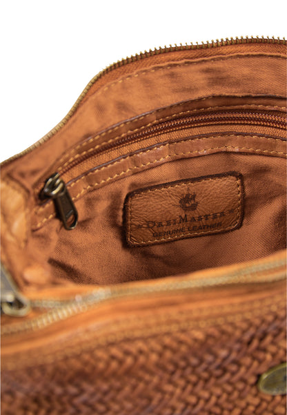 DreiMaster Vintage Damen-Umhängetasche aus Leder