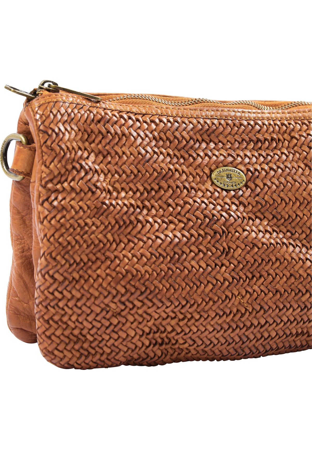 DreiMaster Vintage Damen-Umhängetasche aus Leder