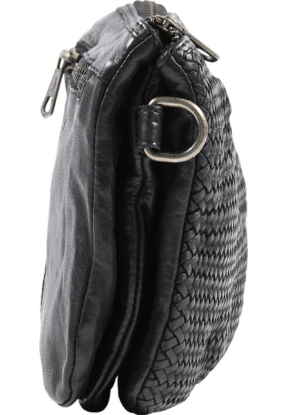 DreiMaster Vintage Damen-Umhängetasche aus Leder