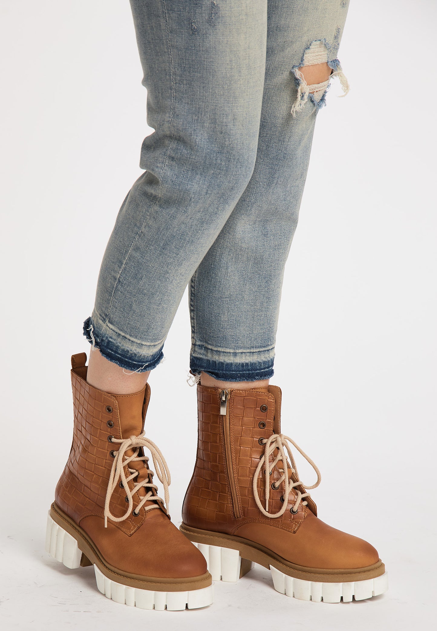 Leder-Stiefeletten
