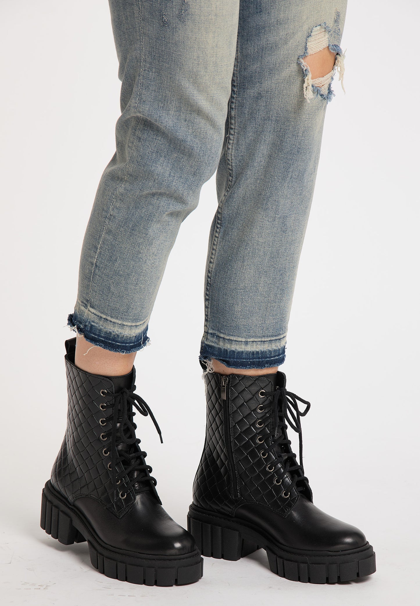 Leder-Stiefeletten