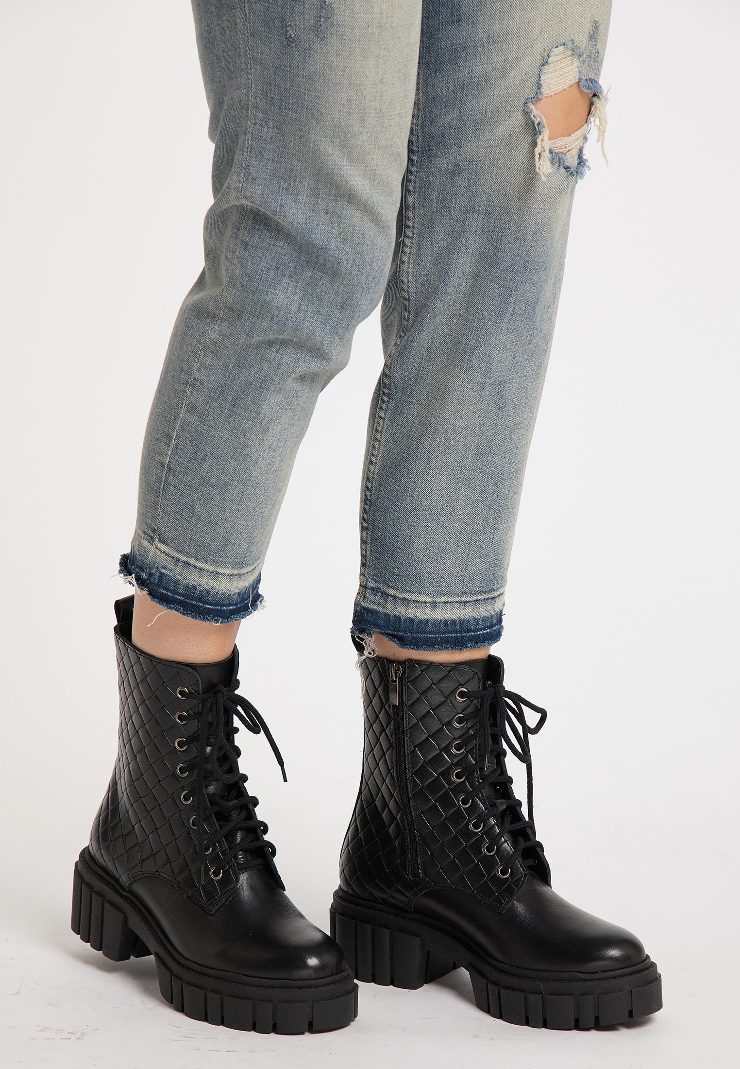 Leder-Stiefeletten