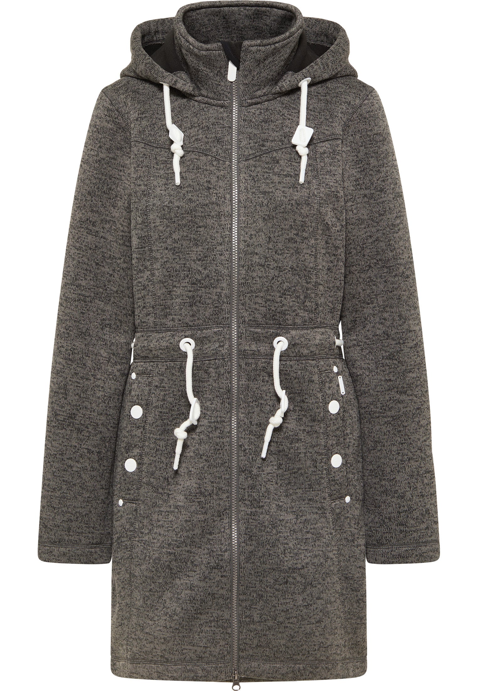 ICEBOUND damski dzianinowy płaszcz polarowy