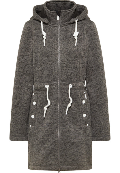 ICEBOUND damski dzianinowy płaszcz polarowy